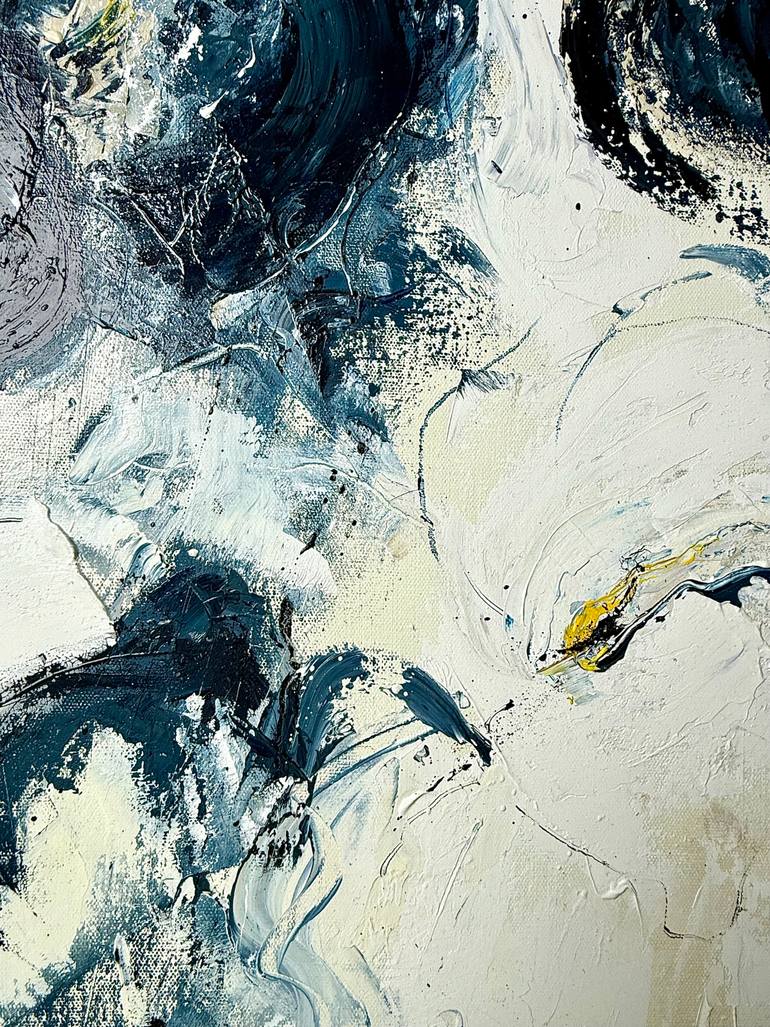 Original Abstract Floral Painting by Sabine Kay