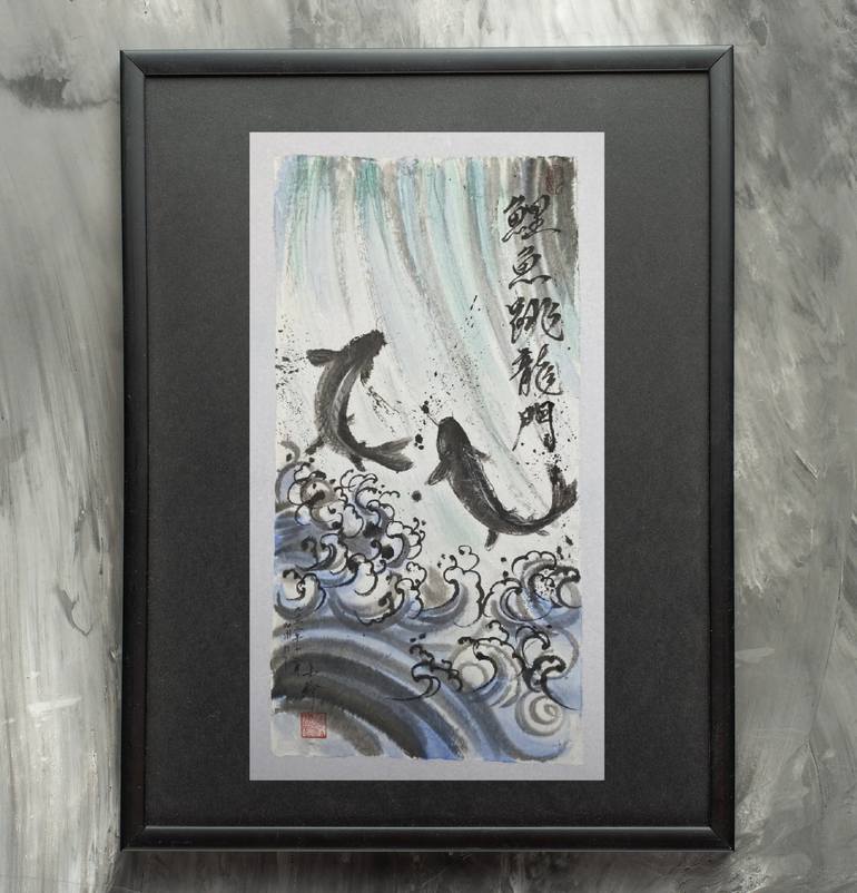 Original Fish Painting by Yoko Collin