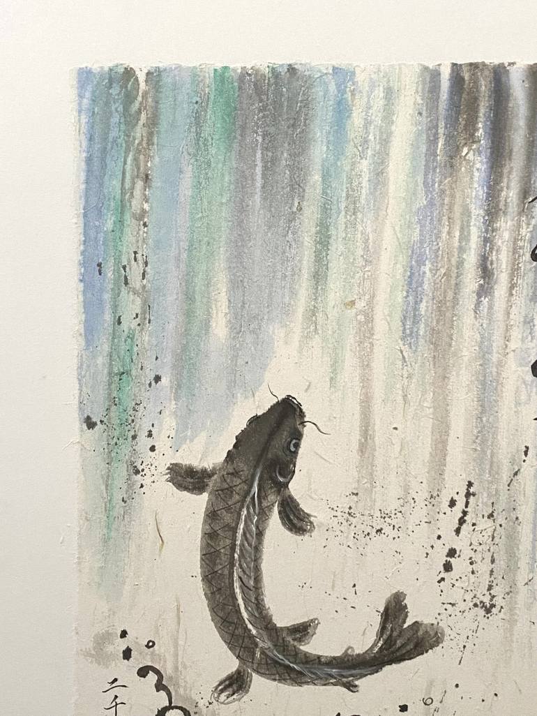 Original Fish Painting by Yoko Collin