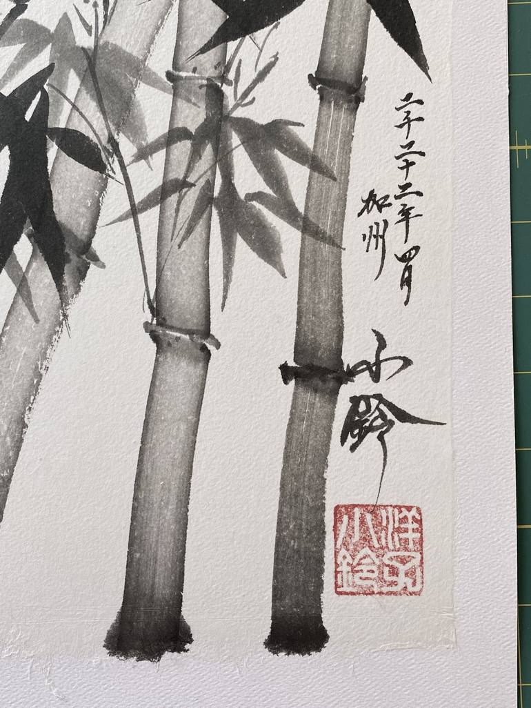 Original Japanese art Botanic Painting by Yoko Collin