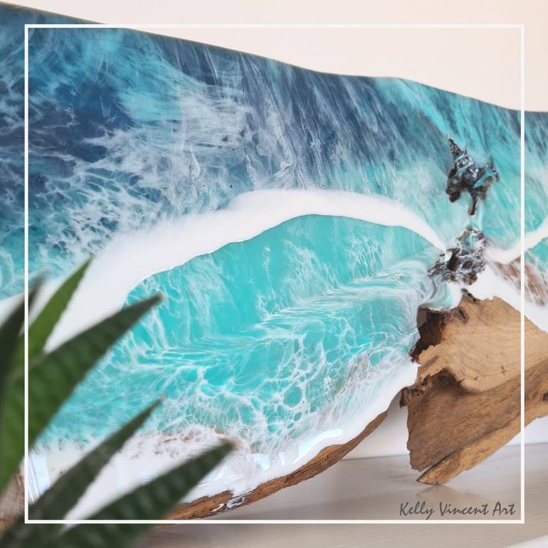 Original Modern Seascape Sculpture by Kelly Vincent