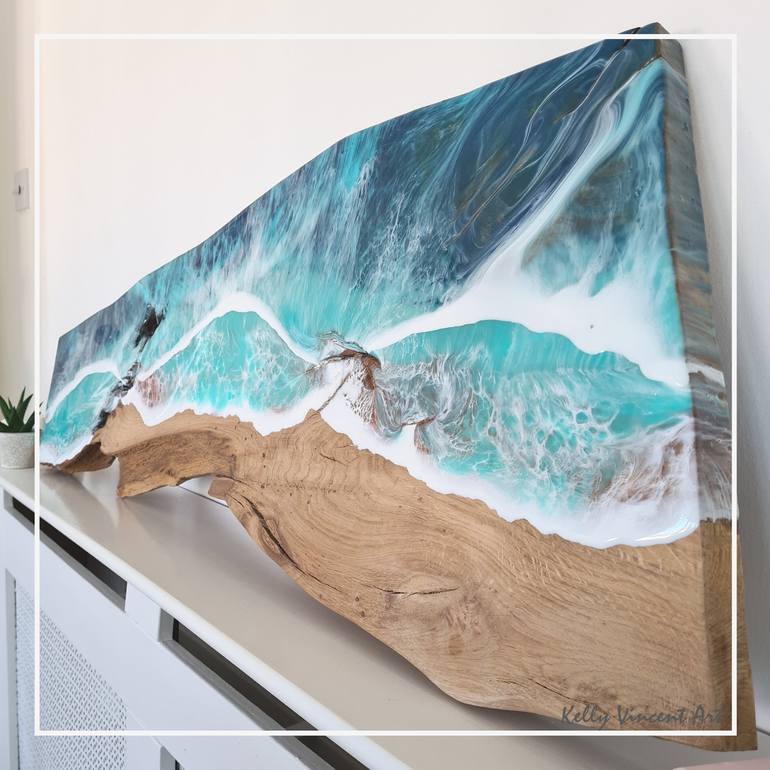 Original Modern Seascape Sculpture by Kelly Vincent