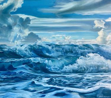 Original Realism Seascape Painting by Lola Zach