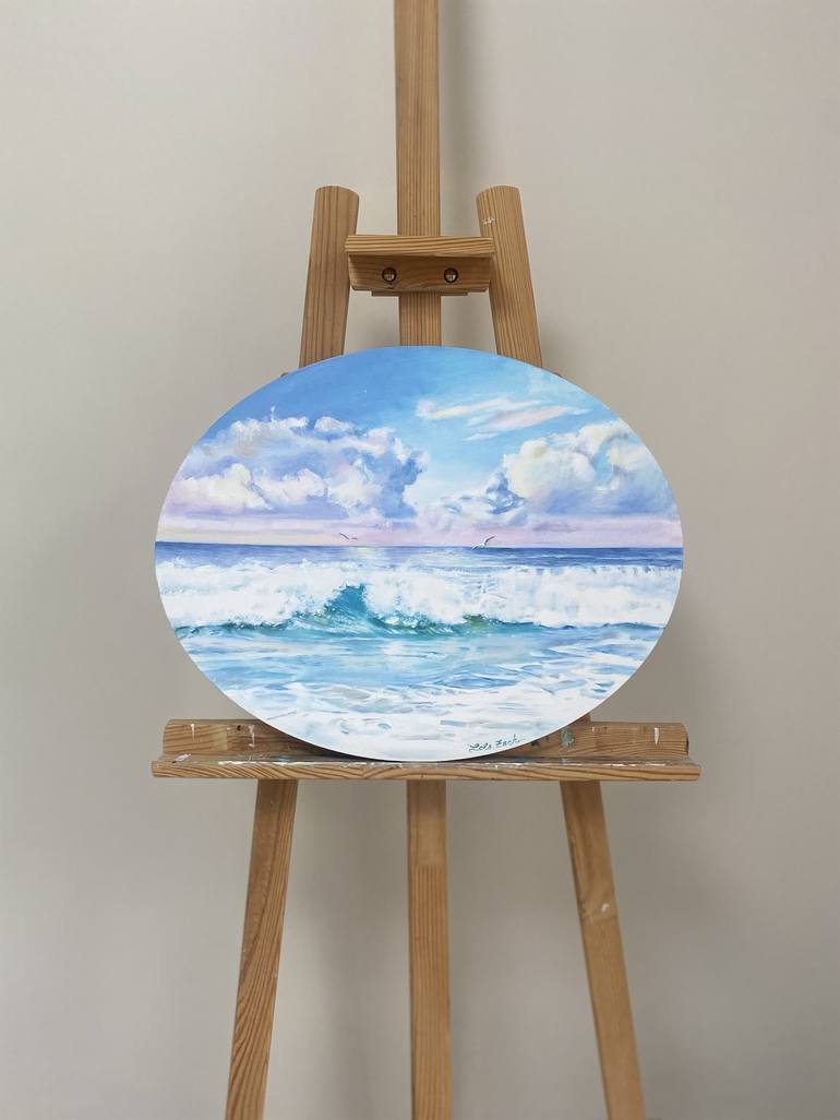 Original Realism Seascape Painting by Lola Zach