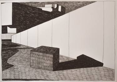 Original Abstract Architecture Drawings by Nancy Nightingale