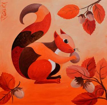 Original Animal Paintings by GALKA GALKA