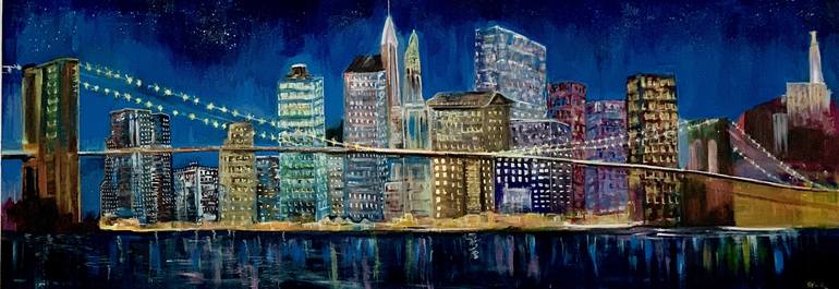 Original Fine Art Architecture Painting by Stella Rose-Bell