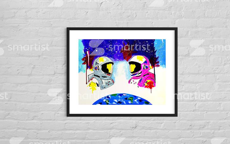 Original Contemporary Outer Space Painting by Vincenz Artworks