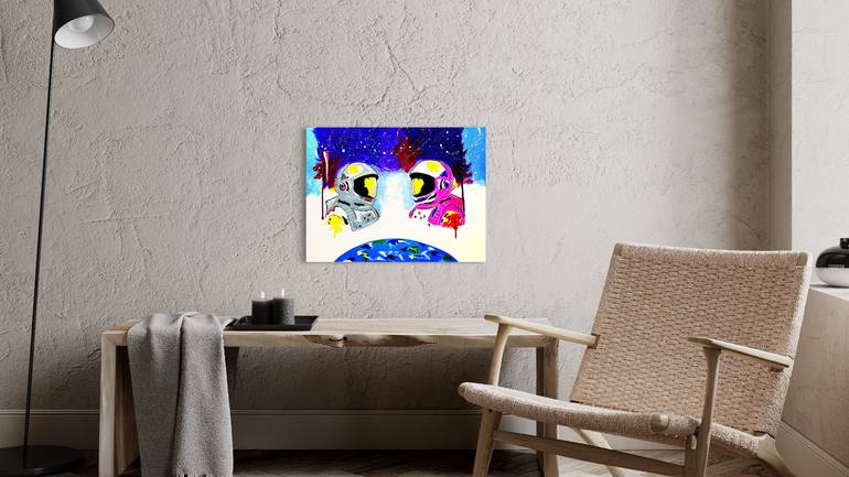 Original Contemporary Outer Space Painting by Vincenz Artworks