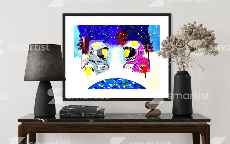 Original Contemporary Outer Space Painting by Vincenz Artworks