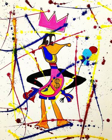 Original Abstract Cartoon Paintings by Vincenz Artworks