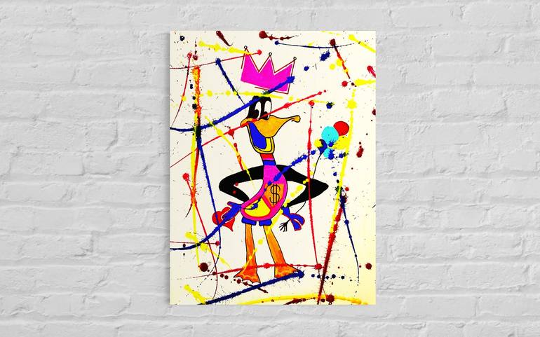 Original Abstract Cartoon Painting by Vincenz Artworks