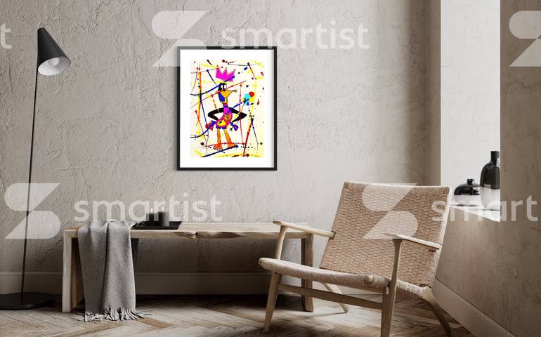 Original Abstract Cartoon Painting by Vincenz Artworks