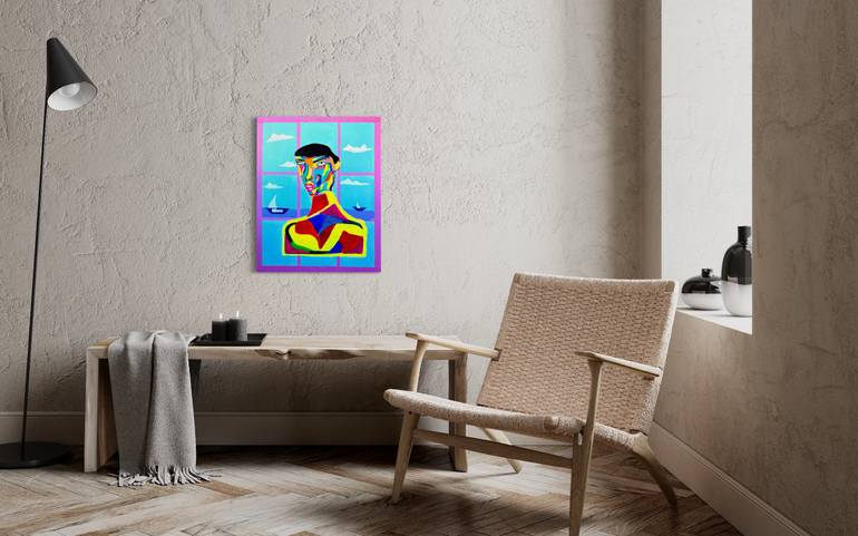 Original Art Deco People Painting by Vincenz Artworks