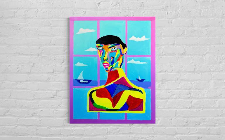 Original Art Deco People Painting by Vincenz Artworks