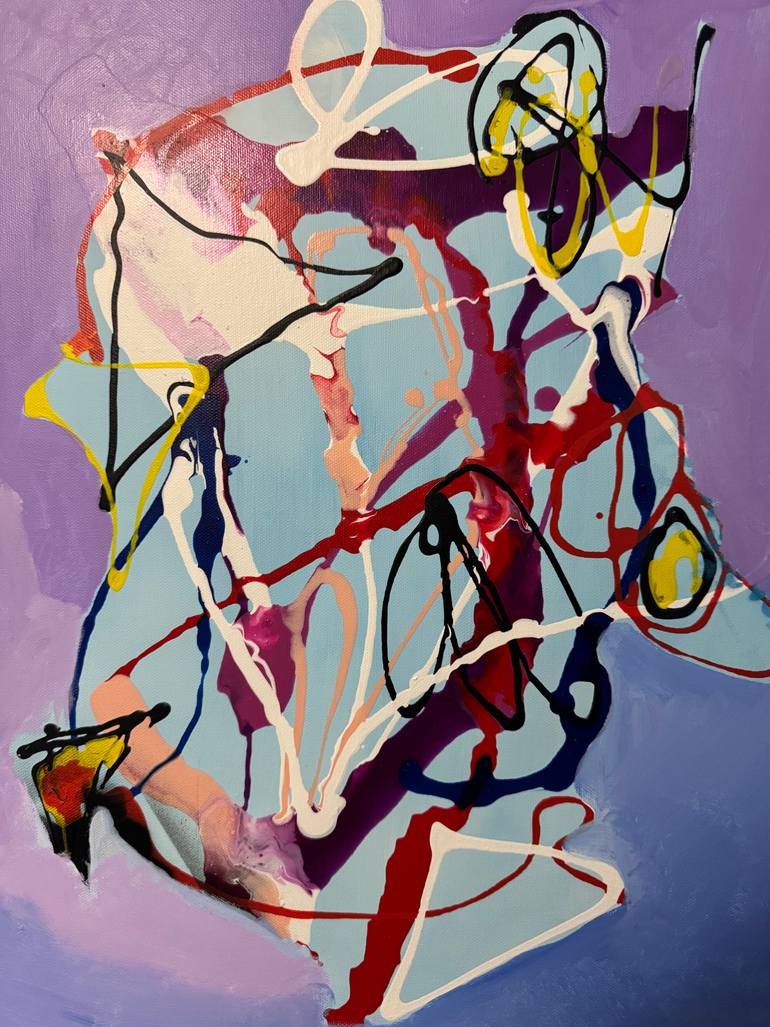 Original Abstract Expressionism Abstract Painting by Vincenz Artworks