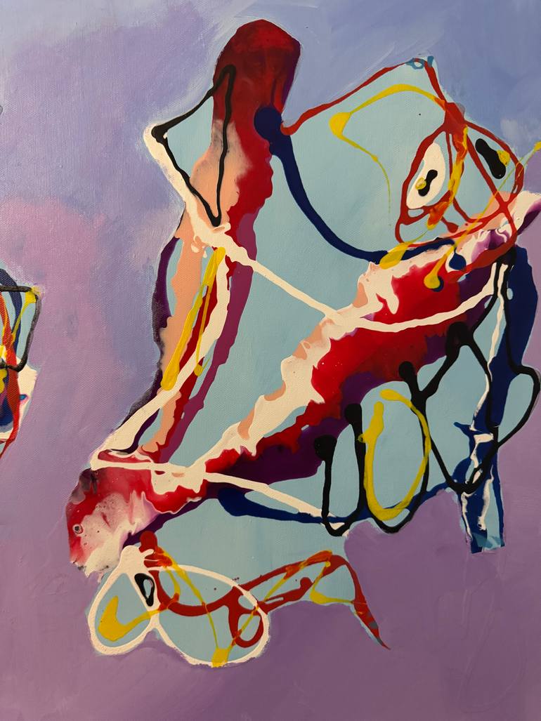 Original Abstract Expressionism Abstract Painting by Vincenz Artworks