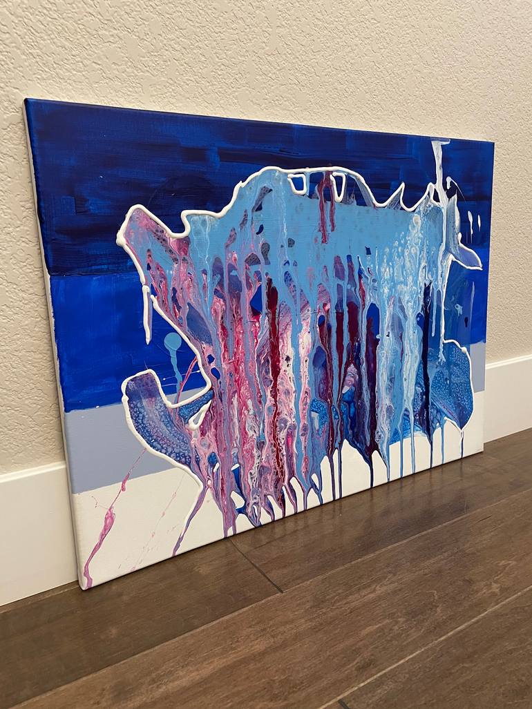 Original Abstract Expressionism Abstract Painting by Vincenz Artworks