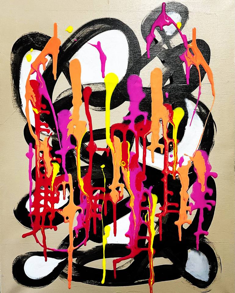 Graffiti Drip Painting by Vincenz Artworks Saatchi Art