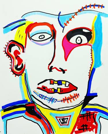 Print of Abstract Expressionism Portrait Drawings by Vincenz Artworks