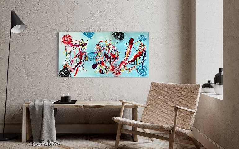 Original Abstract Expressionism Abstract Painting by Vincenz Artworks
