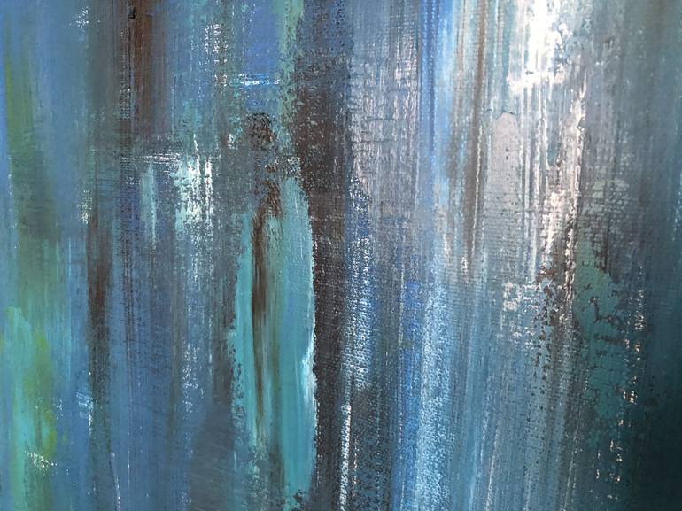 Original Abstract Water Painting by Ludwika Pilat