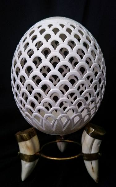Arches - Carved Ostrich Egg Shell thumb