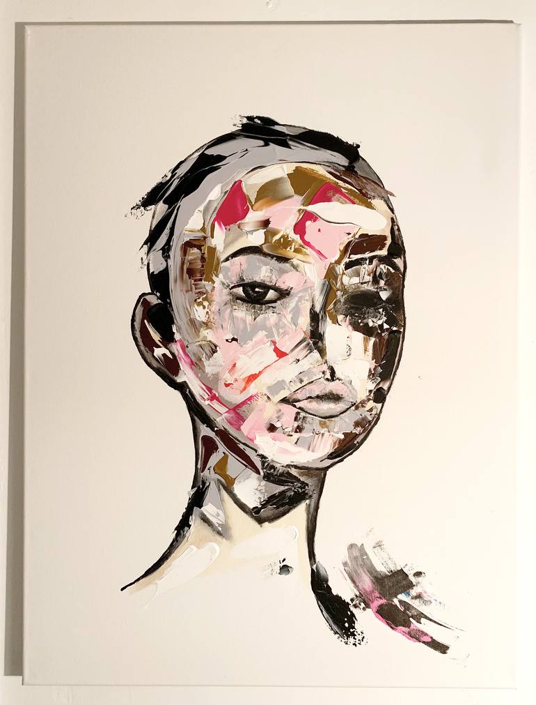 Original Abstract Portrait Painting by I am Suketchi