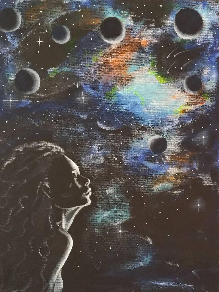 mystic cosmos.. Painting by Nika Ommm | Saatchi Art