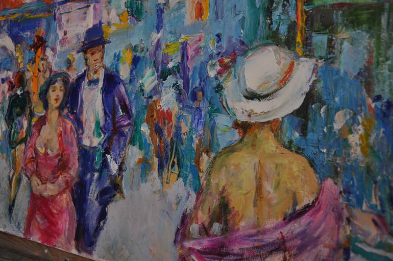 Original Impressionism Architecture Painting by Hovhannes Haroutiounian