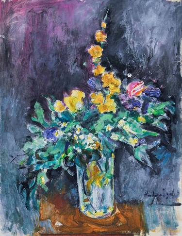 Original Impressionism Floral Paintings by Hovhannes Haroutiounian
