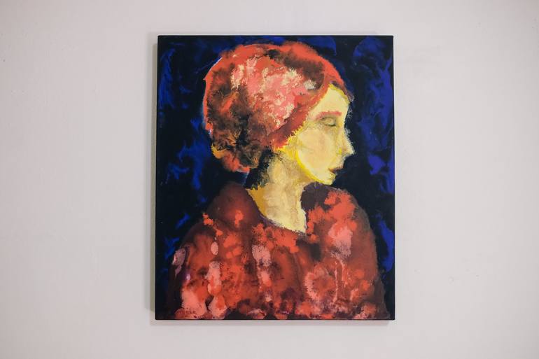 Original Impressionism People Painting by Roque Reyes