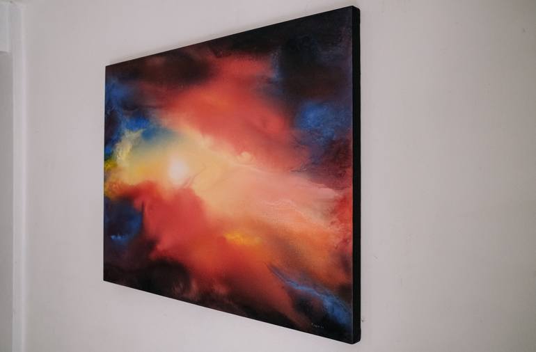 Original Abstract Landscape Painting by Roque Reyes