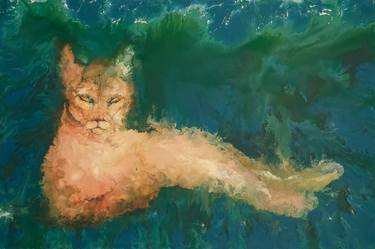 Original Figurative Animal Paintings by Roque Reyes