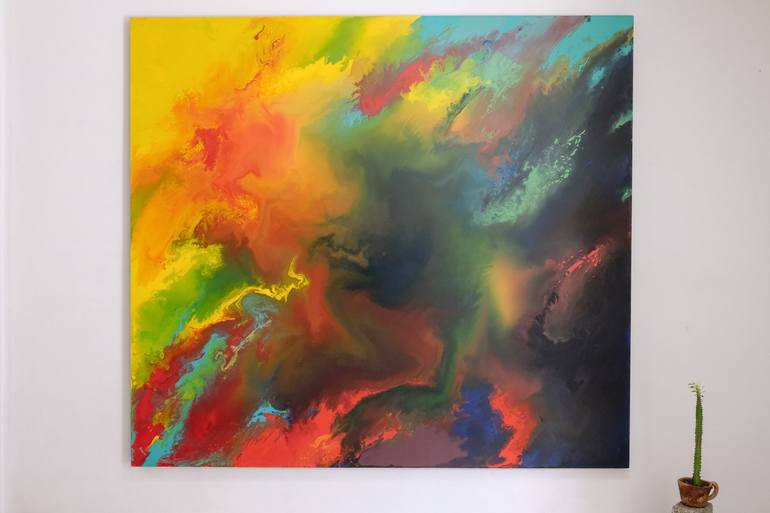 Original Modern Abstract Painting by Roque Reyes