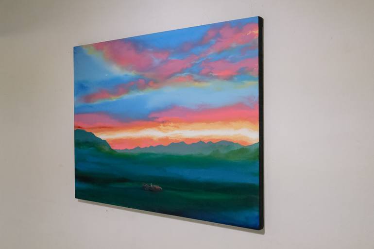 Original Figurative Landscape Painting by Roque Reyes
