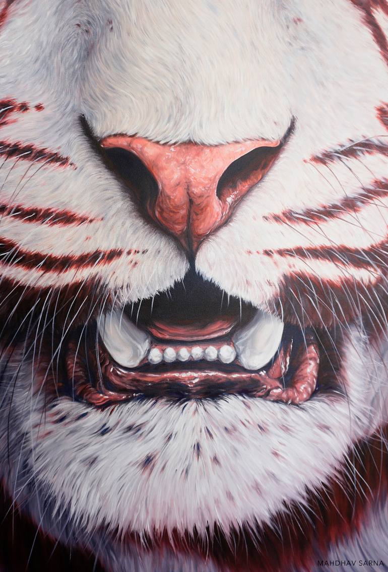 Original Realism Animal Painting by Mahdhav Sarna