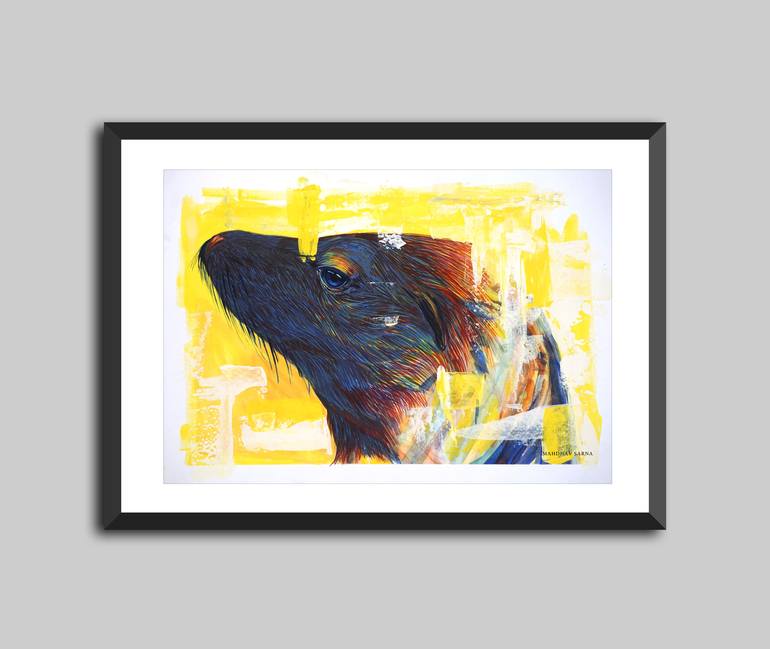 Original Abstract Animal Painting by Mahdhav Sarna