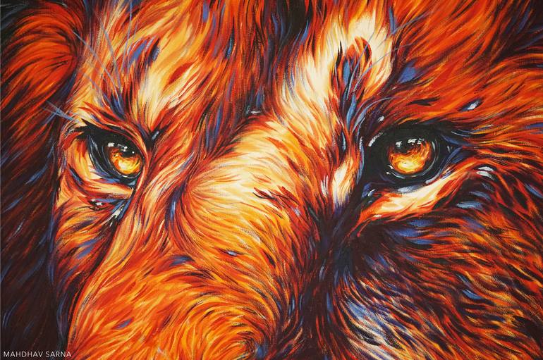 Original Fine Art Animal Painting by Mahdhav Sarna