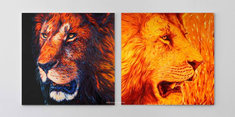 Original Fine Art Animal Painting by Mahdhav Sarna