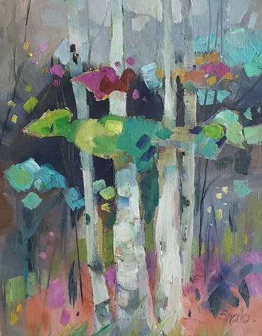 Original Abstract Landscape Paintings by Sheila Romard