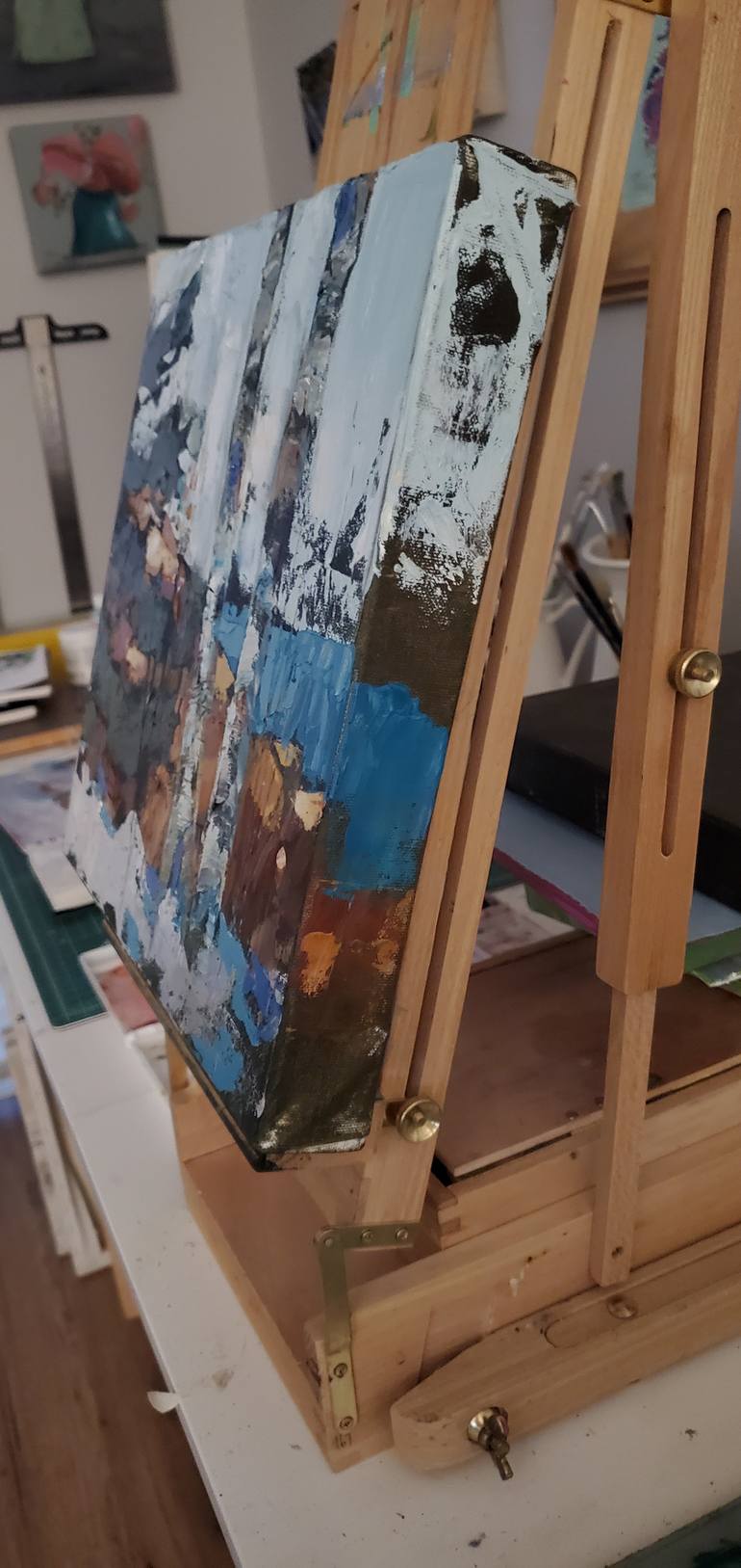 Original Abstract Expressionism Abstract Painting by Sheila Romard