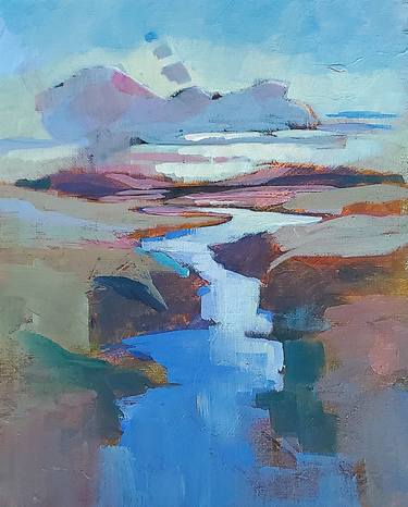 Original Abstract Landscape Paintings by Sheila Romard