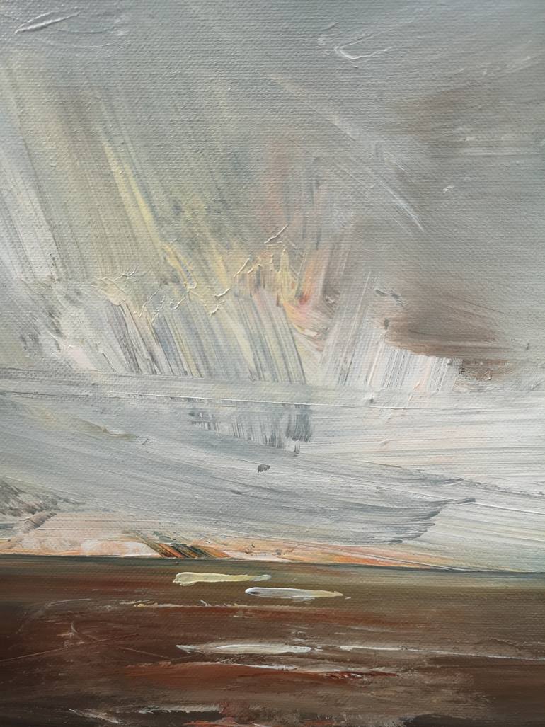Original Minimalism Landscape Painting by Sheila Romard