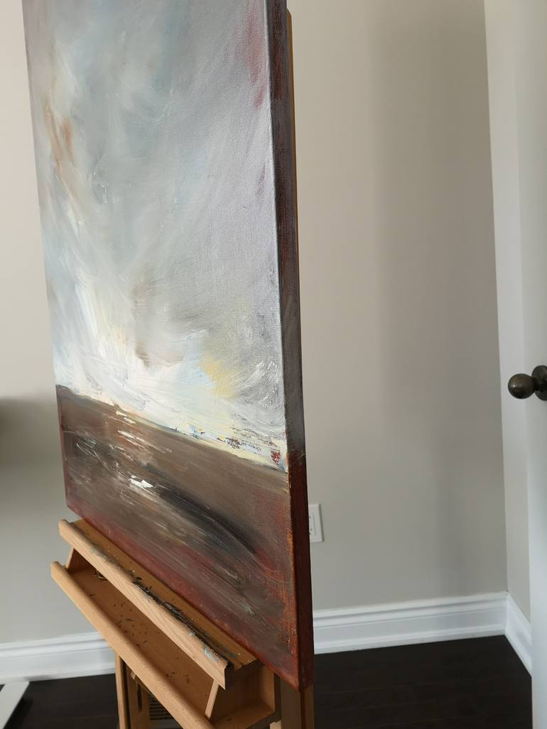 Original Minimalism Landscape Painting by Sheila Romard