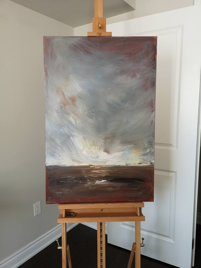 Original Minimalism Landscape Painting by Sheila Romard