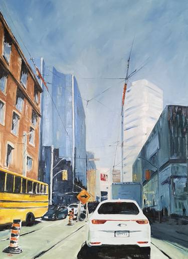 Original Impressionism Cities Paintings by Sheila Romard