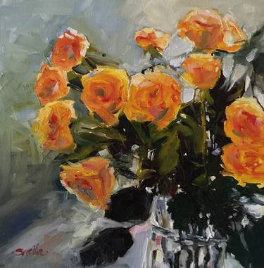 Original Floral Paintings by Sheila Romard