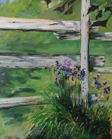 Original Impressionism Garden Paintings by Sheila Romard