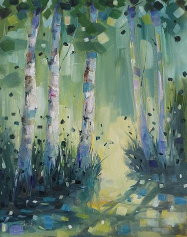 Original Impressionism Landscape Paintings by Sheila Romard
